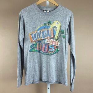 Universal Studios Small Y2K 2005 Graphic Long Sleeve Tee Vacation